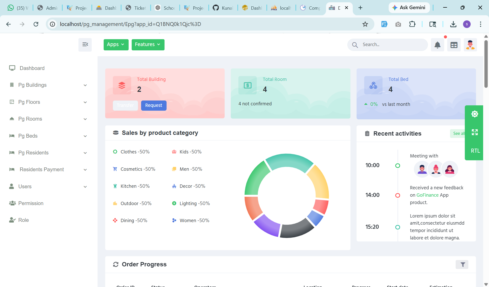 PG Management System